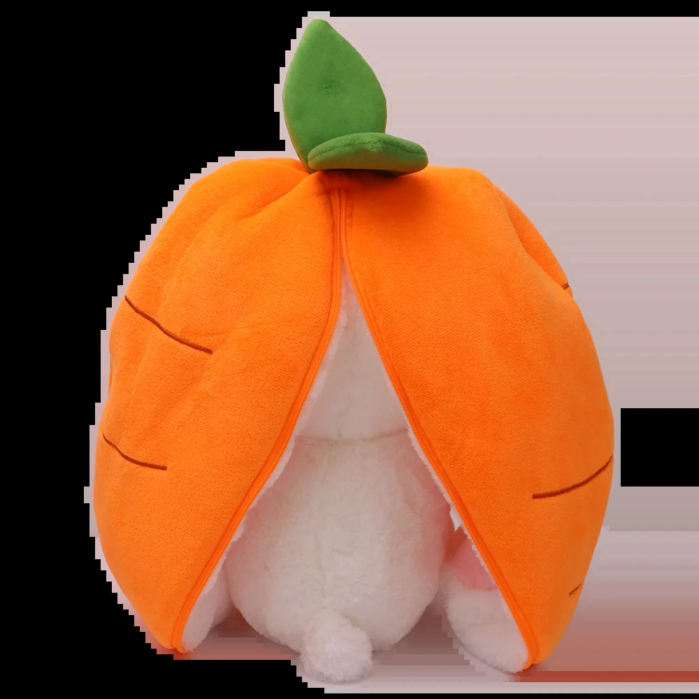 Carrot Rabbit Plush Toys,Soft Bunny Cartoon Stuff Animals for Boys Girls Birthday Gift,7.2"