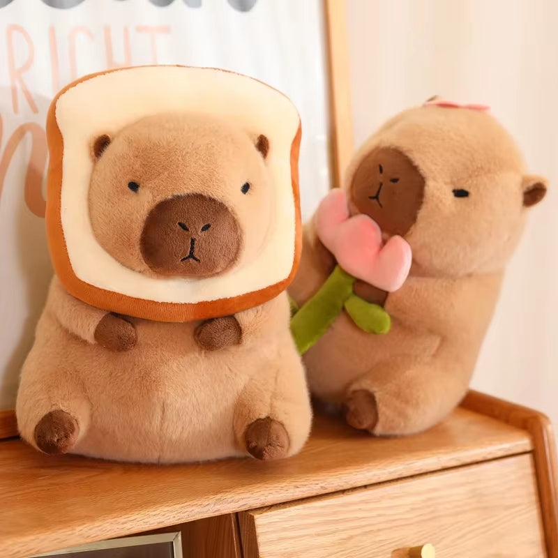 25-55CM Kapibala Capybara Plush Toy Internet Celebrity Capybara Jun Doll Ugly Cute Doll Guinea Pig Doll Boys Girls Anime Kawaii