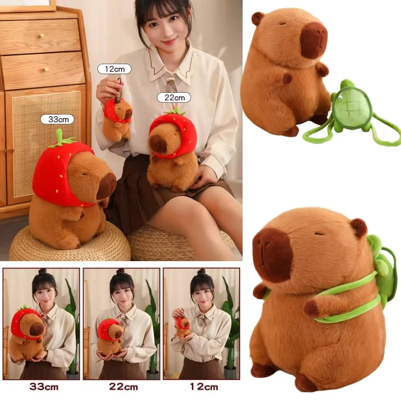 25-55CM Kapibala Capybara Plush Toy Internet Celebrity Capybara Jun Doll Ugly Cute Doll Guinea Pig Doll Boys Girls Anime Kawaii