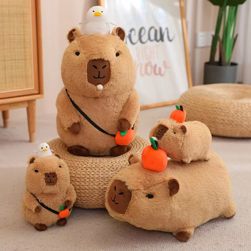 25-55CM Kapibala Capybara Plush Toy Internet Celebrity Capybara Jun Doll Ugly Cute Doll Guinea Pig Doll Boys Girls Anime Kawaii