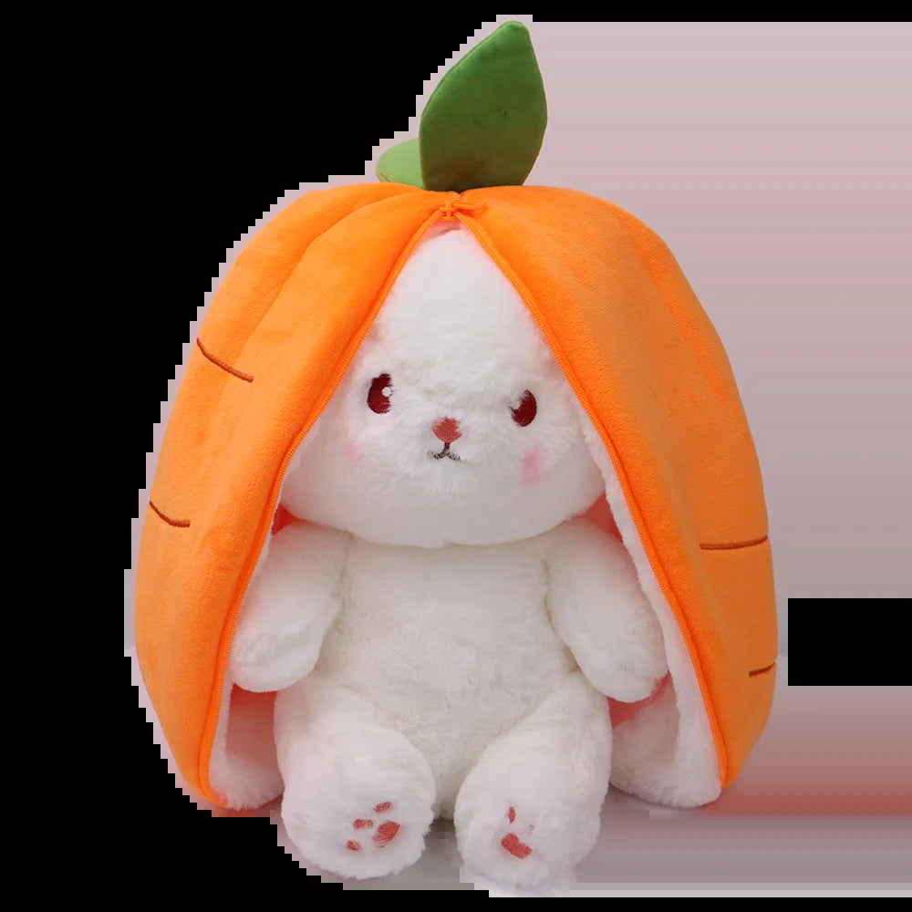 Carrot Rabbit Plush Toys,Soft Bunny Cartoon Stuff Animals for Boys Girls Birthday Gift,7.2"