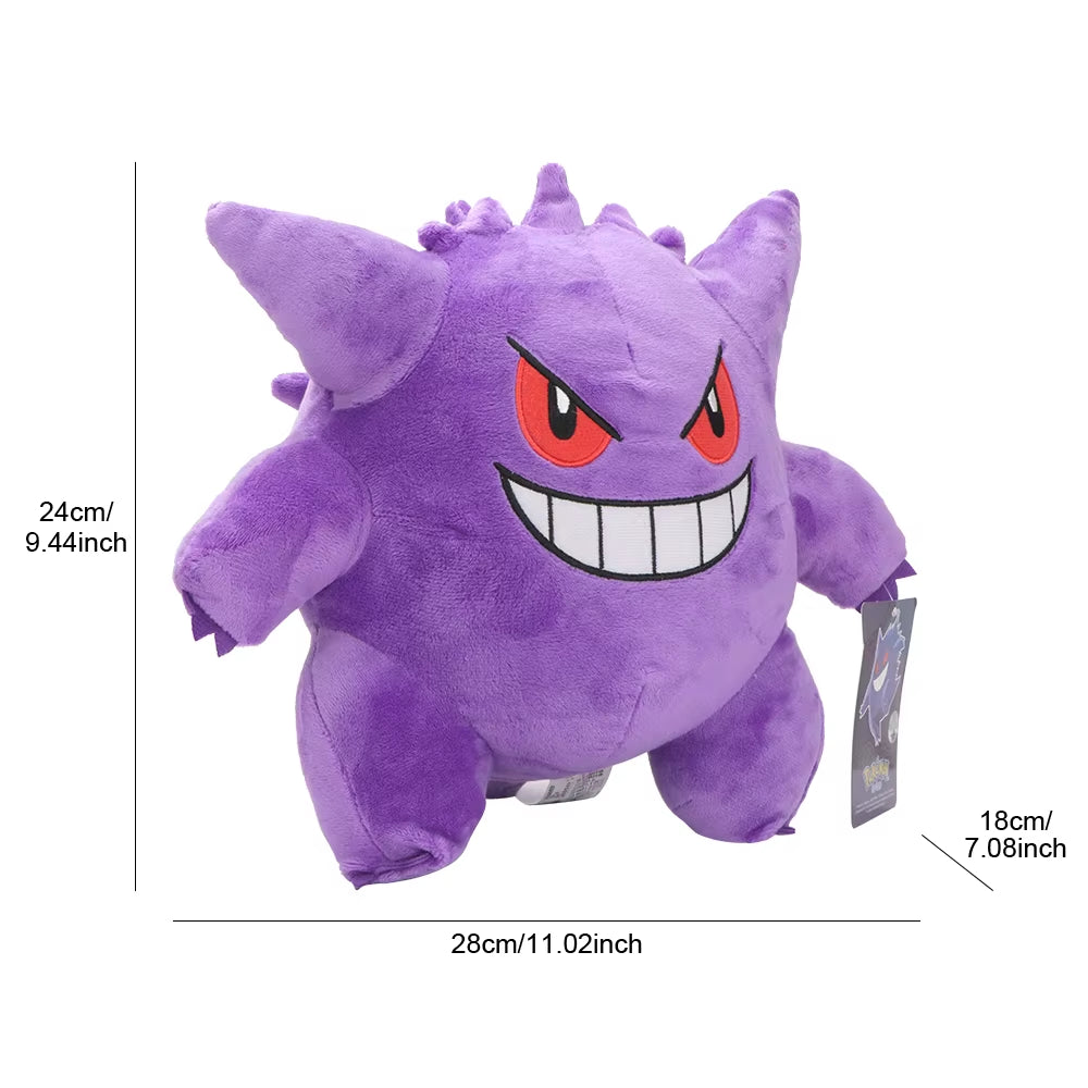 Gengar Doll Soft Plush Toy Stuffed Animal Collectible Soft Plushies Cute Cartoon Character Toy Great All Star Collection Gifts