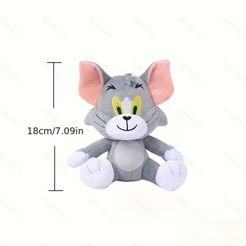 Anime Tom and Jerry Plush Toy Cartoon Movie Figures Cat Mouse Cute Plushies Stuffed Animal Doll Toys for Kids Gift Free Shipping