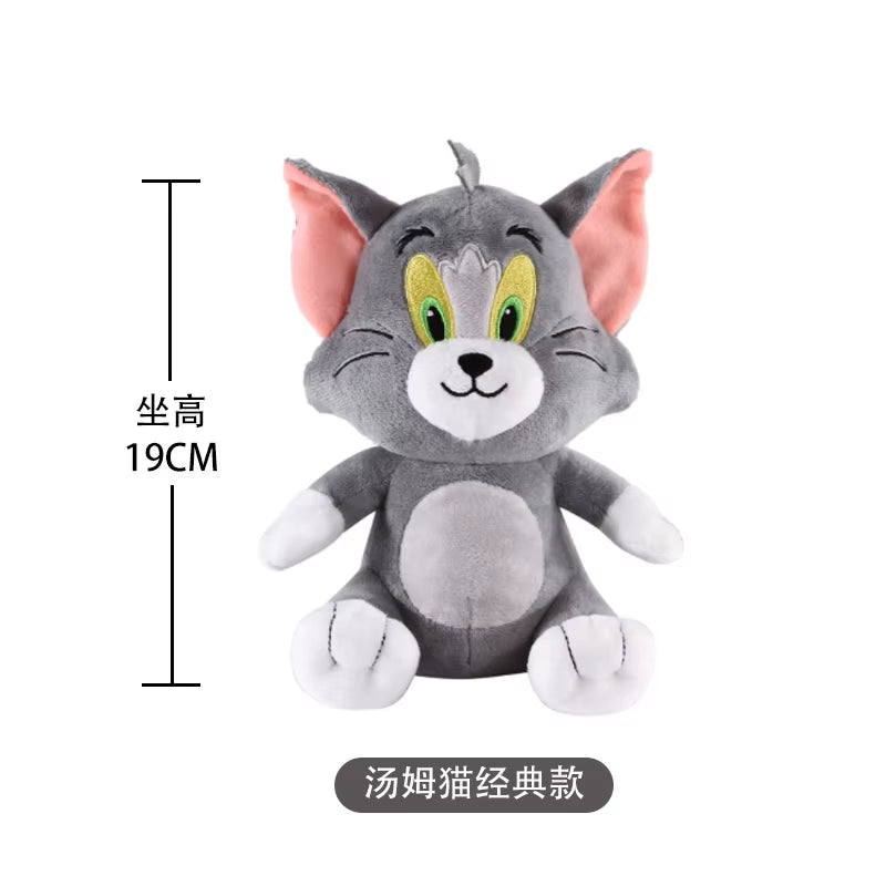 Anime Tom and Jerry Plush Toy Cartoon Movie Figures Cat Mouse Cute Plushies Stuffed Animal Doll Toys for Kids Gift Free Shipping