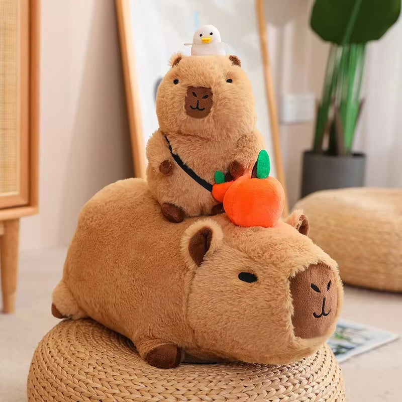 25-55CM Kapibala Capybara Plush Toy Internet Celebrity Capybara Jun Doll Ugly Cute Doll Guinea Pig Doll Boys Girls Anime Kawaii
